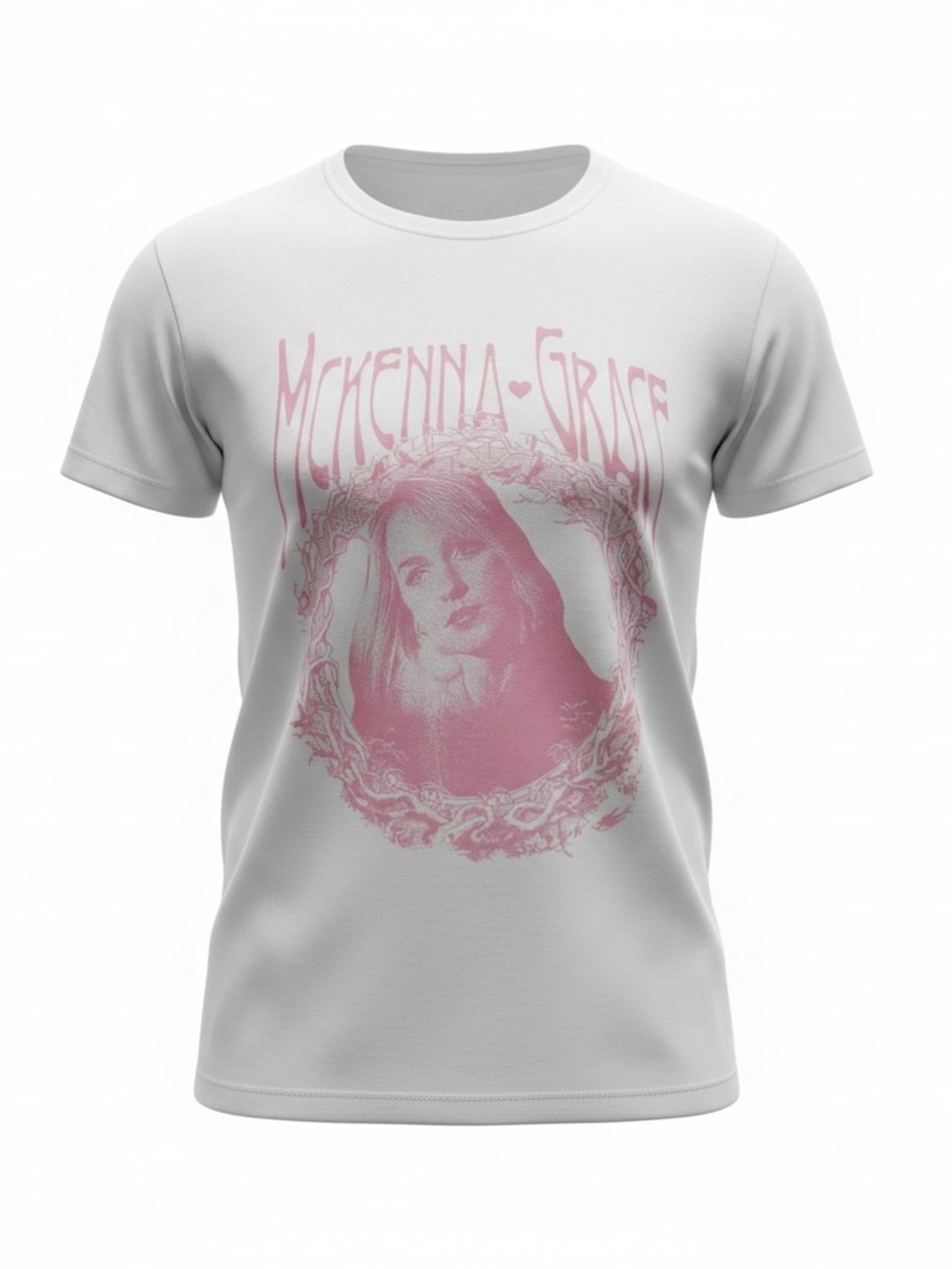 NWOT McKenna Grace Graphic Tee – Soft Pink Portrait Design 🎀✨ Unisex - Picture 4 of 4